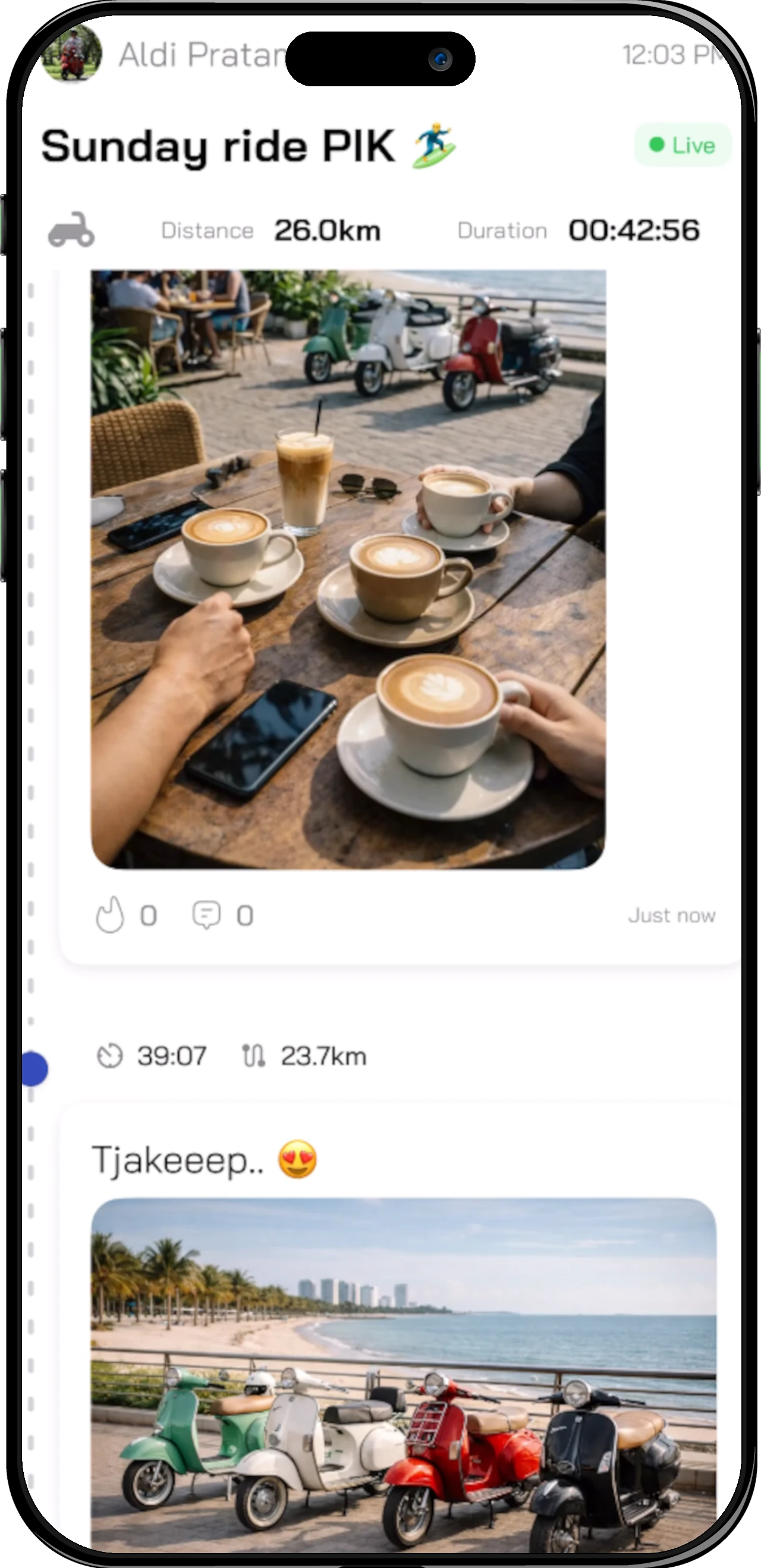 Activity detail screen